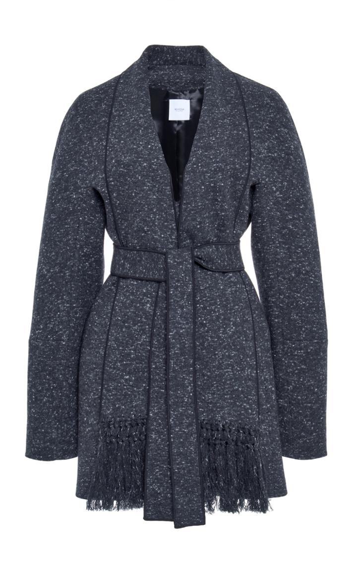 Moda Operandi Agnona Fringe-trimmed Cashmere-blend Blazer