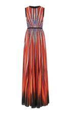 Elie Saab Sleeveless Printed Gown