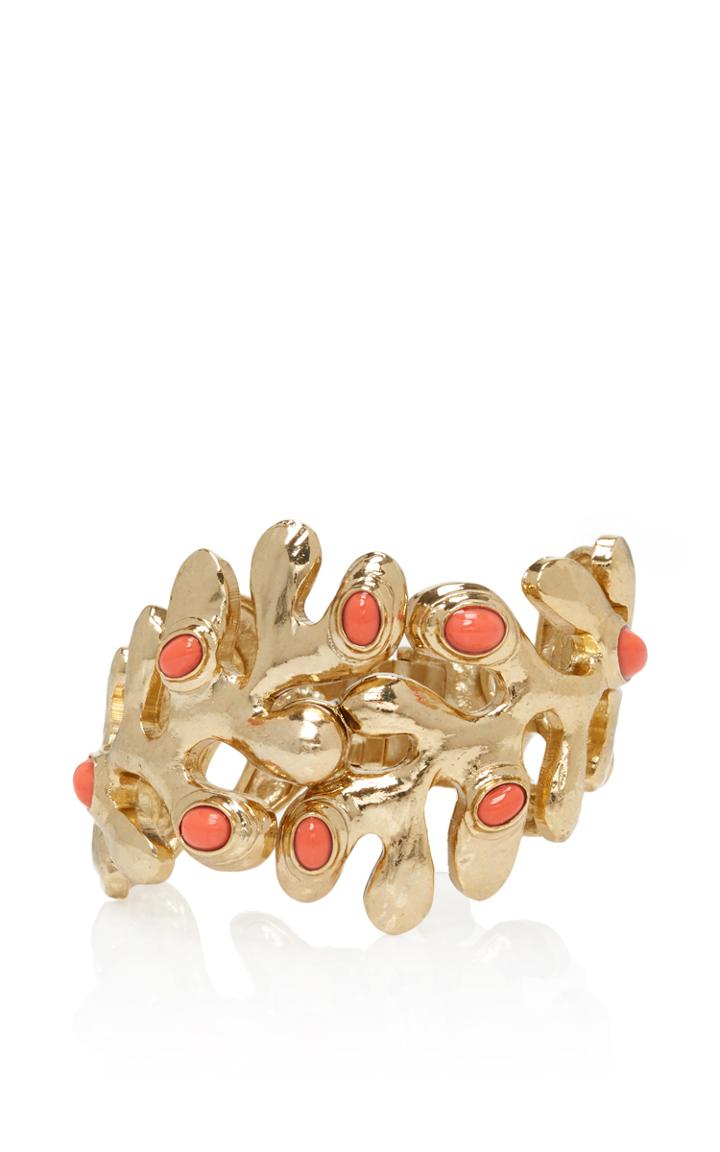 Oscar De La Renta Coral Sea Tangle Resin Cuff