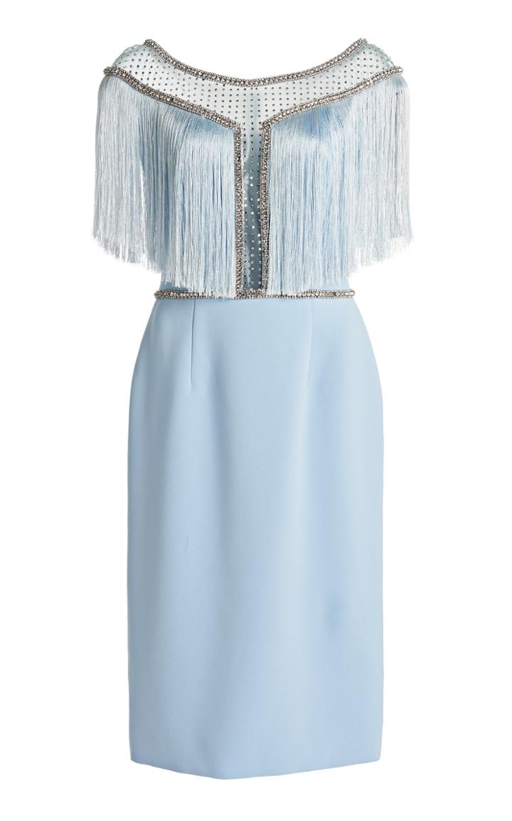 Moda Operandi Jenny Packham Fringed Satin Dress