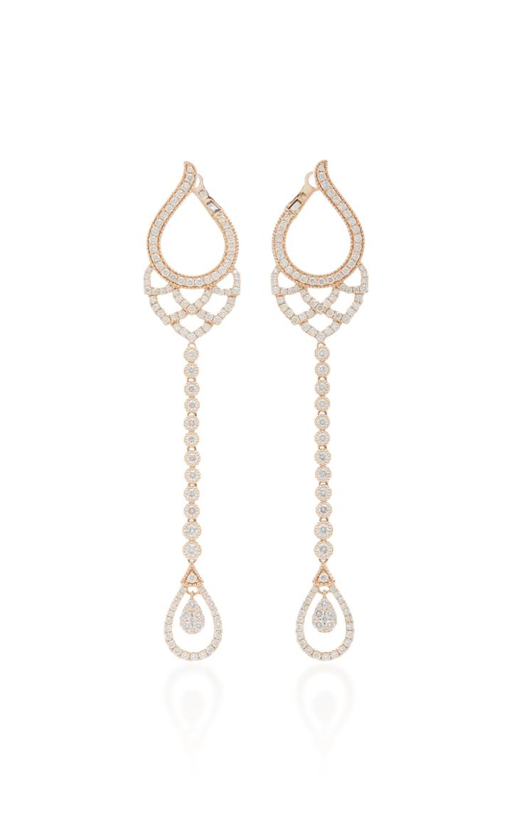 Sara Weinstock Brut Bezel Petal Drop Earrings