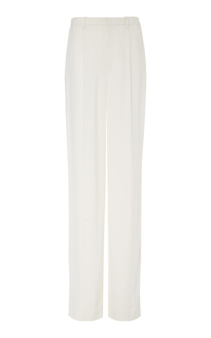 Ralph Lauren Winnifred Silk-cady Wide-leg Pants