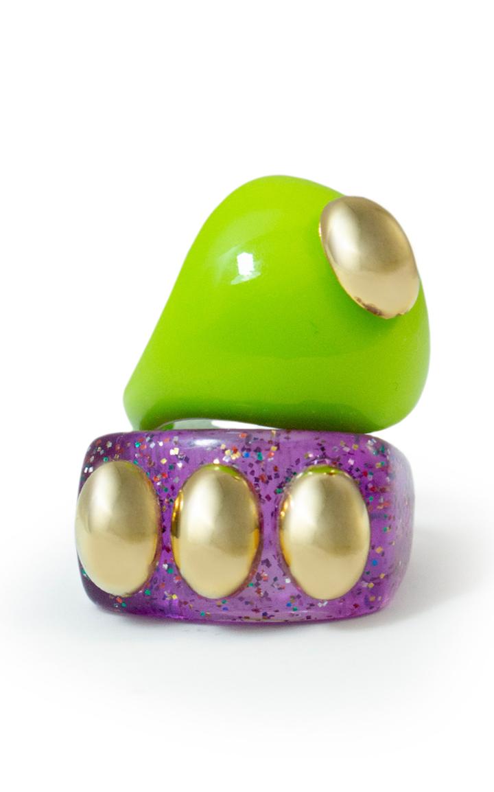 Moda Operandi La Manso Jurassic Park Set Resin Rings