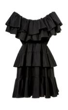 Moda Operandi Rhode Dotty Tiered Cotton Mini Dress Size: S