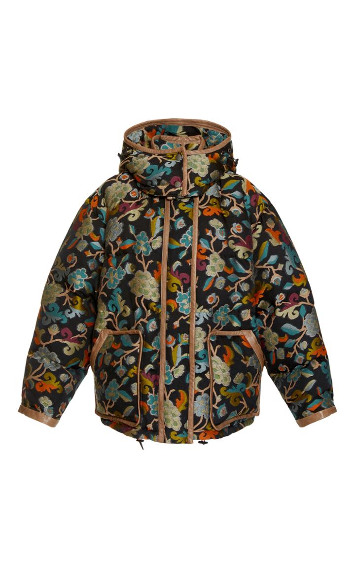 Etro Embroidered Hooded Down Jacket