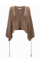 Moda Operandi Jw Anderson Cropped V-neck Cable Top
