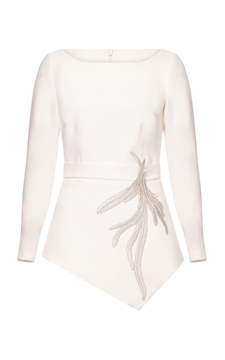 Safiyaa Romola Heavy Crepe Asymmetric Top