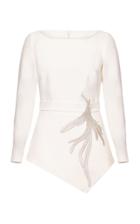 Safiyaa Romola Heavy Crepe Asymmetric Top
