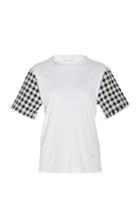 Oscar De La Renta Tweed Short Sleeve Blouse