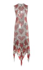 Paco Rabanne Asymmetric Chainmail Midi Dress