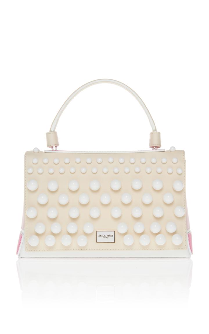 Emilio Pucci Studded Top Handle