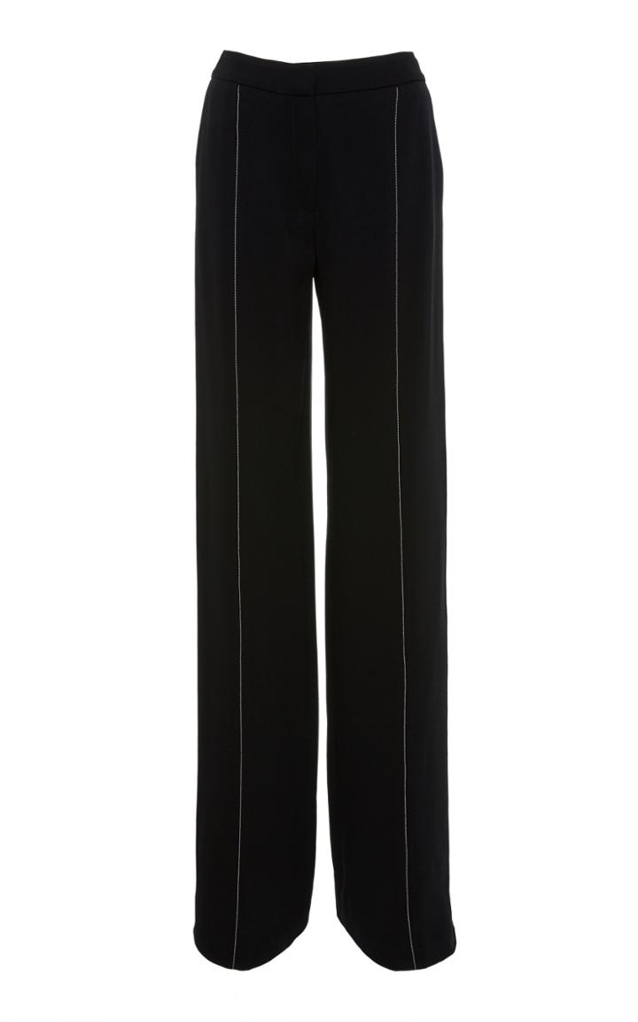 Jeffrey Dodd Wide Leg Contrast Topstitch Pant