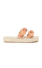 Loeffler Randall Daisy Bow-detailed Raffia Slides