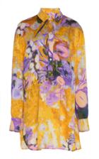 Moda Operandi Peter Pilotto Printed Draped Twill Shirt Dress Size: S