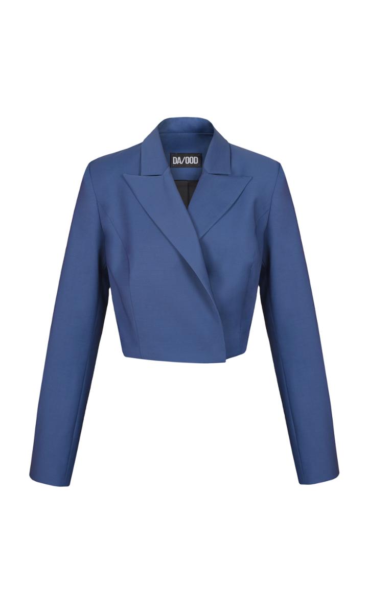 Dalood Cropped Tailored Blazer Jacket
