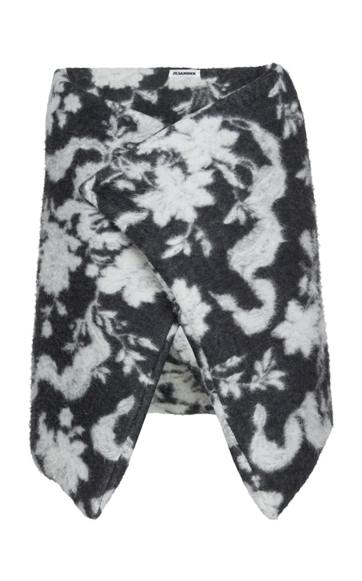 Jil Sander Floral Cape