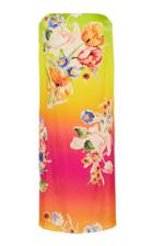 Ralph Lauren Zadie Floral Charmeuse Sarong Dress