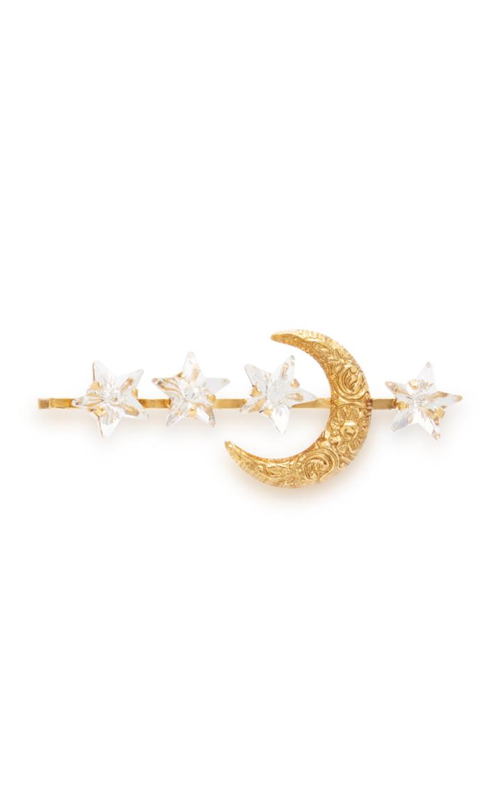 Jennifer Behr Vela Gold-tone And Crystal Hair Clip