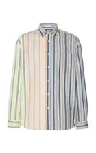 Jw Anderson Striped Oversized Cotton Shirt