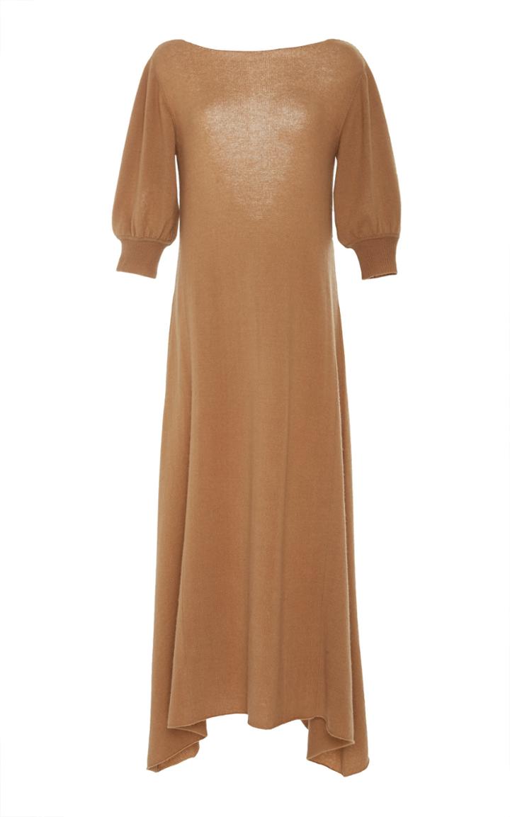Ryan Roche Long Three Quarter Sleeve Dress