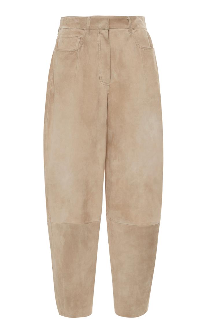 Moda Operandi Agnona Suede Wide-leg Pants