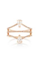 Shay Double Diamond Teardrop Ring