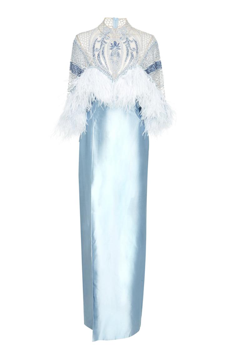 Patbo Beaded Cape Gown