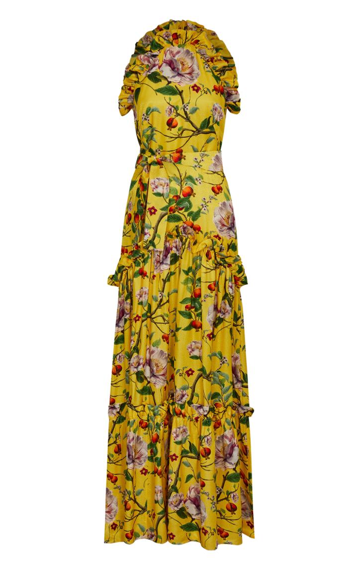 Moda Operandi Borgo De Nor Tatiana Satin Jacquard Dress