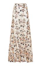 Macgraw Flamingo Floral Sequined Tulle Maxi Skirt