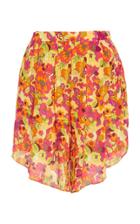 Adriana Degreas Fruits Print Pleated Shorts