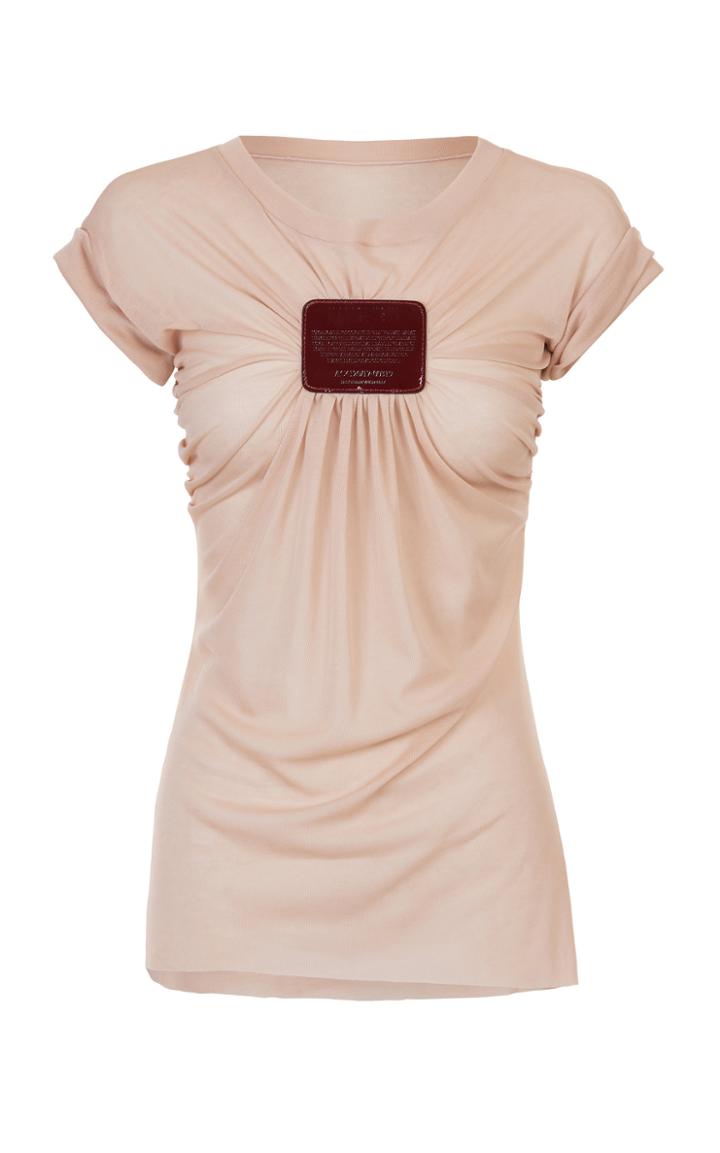 Maticevski Halogen Leather Patch Cotton T-shirt