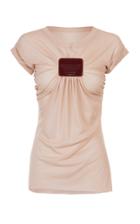 Maticevski Halogen Leather Patch Cotton T-shirt