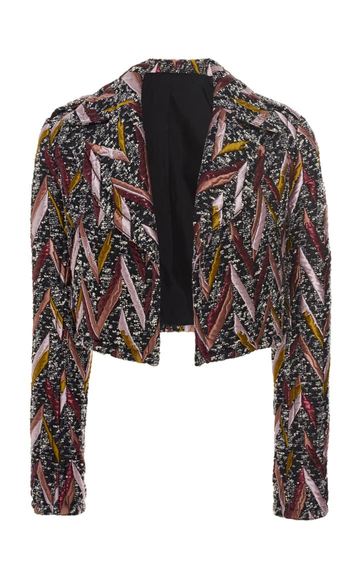 J. Mendel Cropped Tweed Jacket