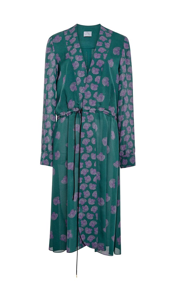 Maiyet Long Sleeve Tie Waist Dress