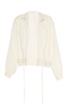 Moda Operandi Jason Wu Collection Washed Sateen Tie-front Bomber Jacket Size: 0