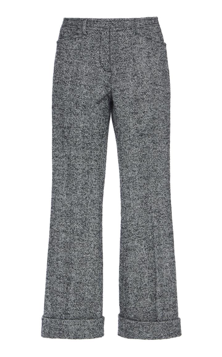 N 21 N&deg;21 Emilia Chevron Wool Pant