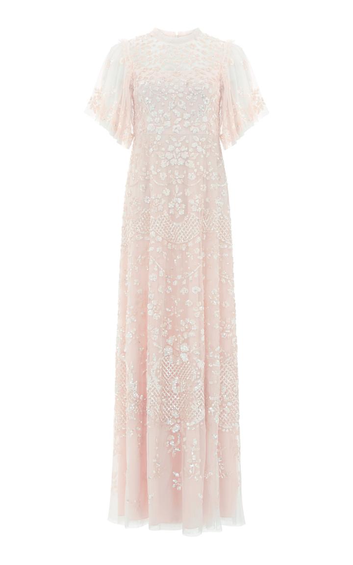 Moda Operandi Needle & Thread Honesty Flower Tulle Gown Size: 4