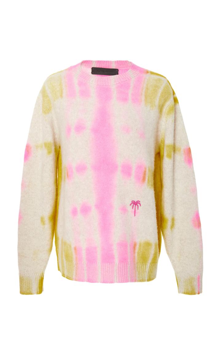 The Elder Statesman M'o Exclusive Tie-dyed Crewneck Sweater