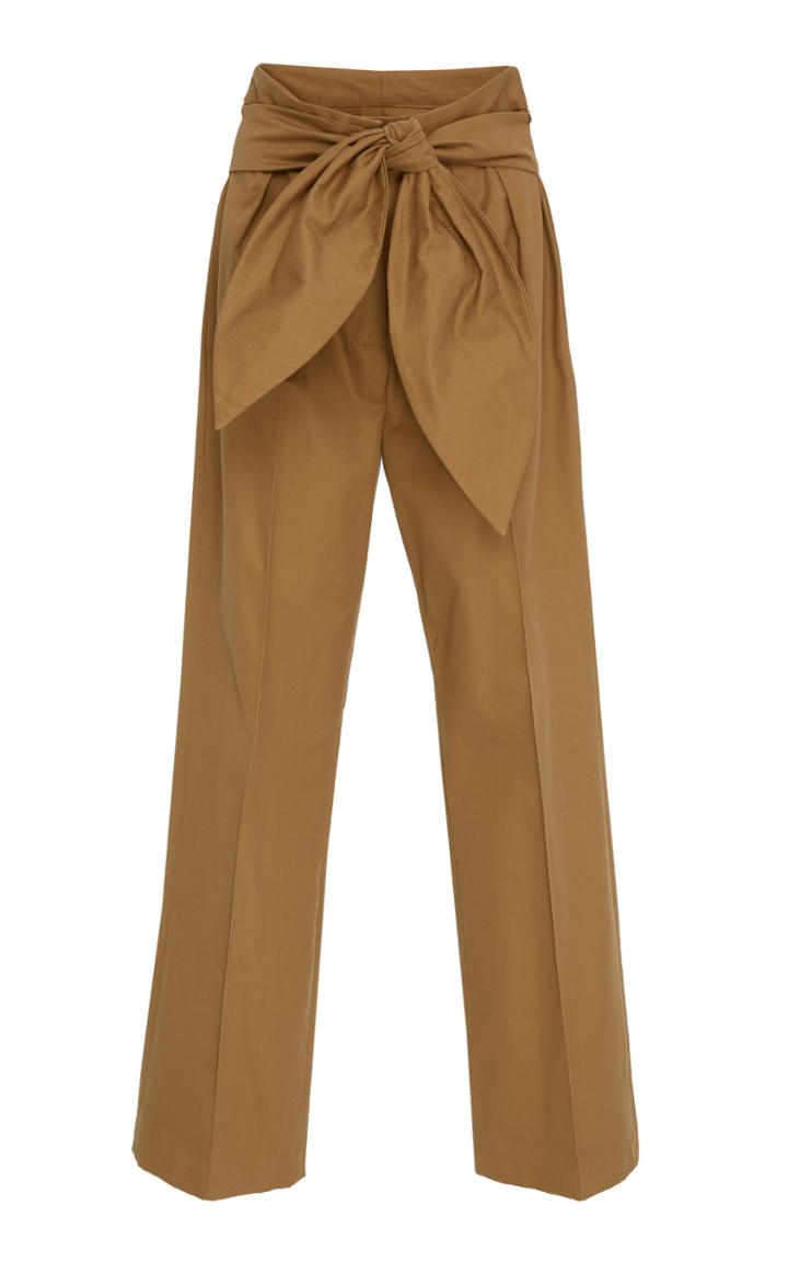Cynthia Rowley Lima Pleated Tie Waisted Pant