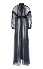 Maison Rabih Kayrouz Silk Muslin Long Sleeve Gown
