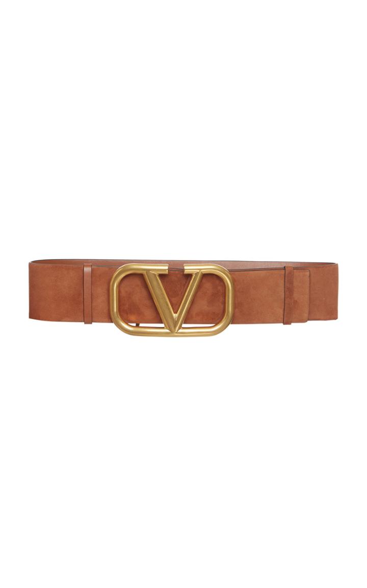 Valentino Vlogo Suede Belt