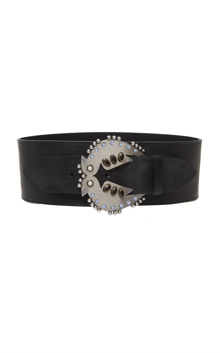 Isabel Marant Wanda Embellished Leather Belt