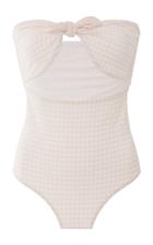 Onia Marie Tie Front One Piece Swimsuit