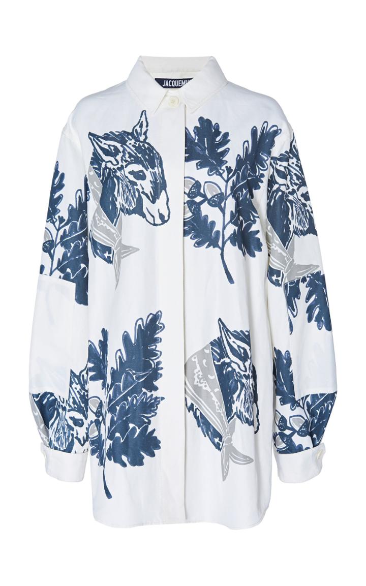 Jacquemus Collared Painted Animal Shirt