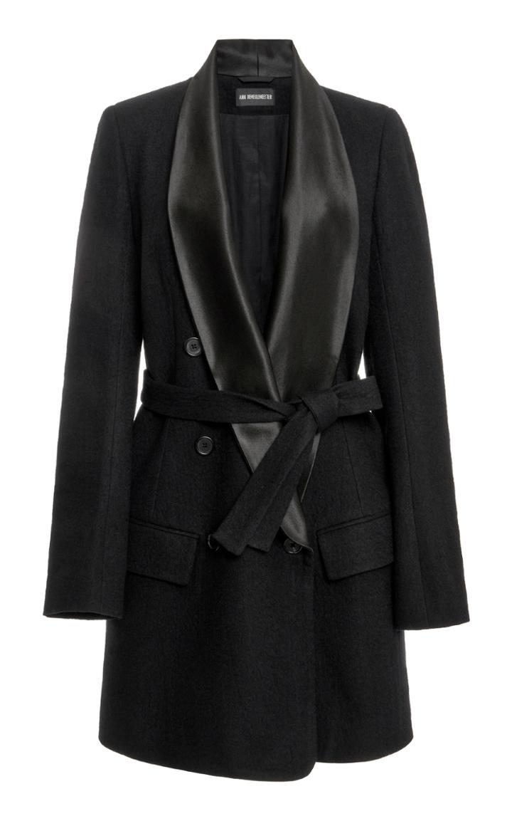 Moda Operandi Ann Demeulemeester Double-breasted Wool-blend Blazer