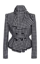 Dolce & Gabbana Checked Tweed Double-breasted Jacket