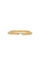 Yael Sonia Rock Asymmetric Diamond 18k Yellow Gold Ring
