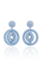 Oscar De La Renta Beaded Gold-tone Clip Earrings