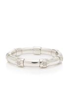Sidney Garber Expandable White Gold Bangle