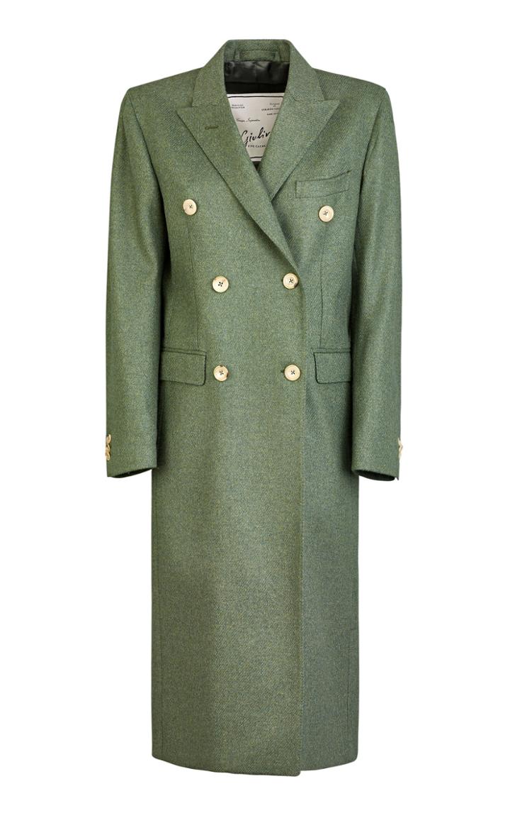 Giuliva Heritage Collection Cindy Double Breasted Wool Twill Coat